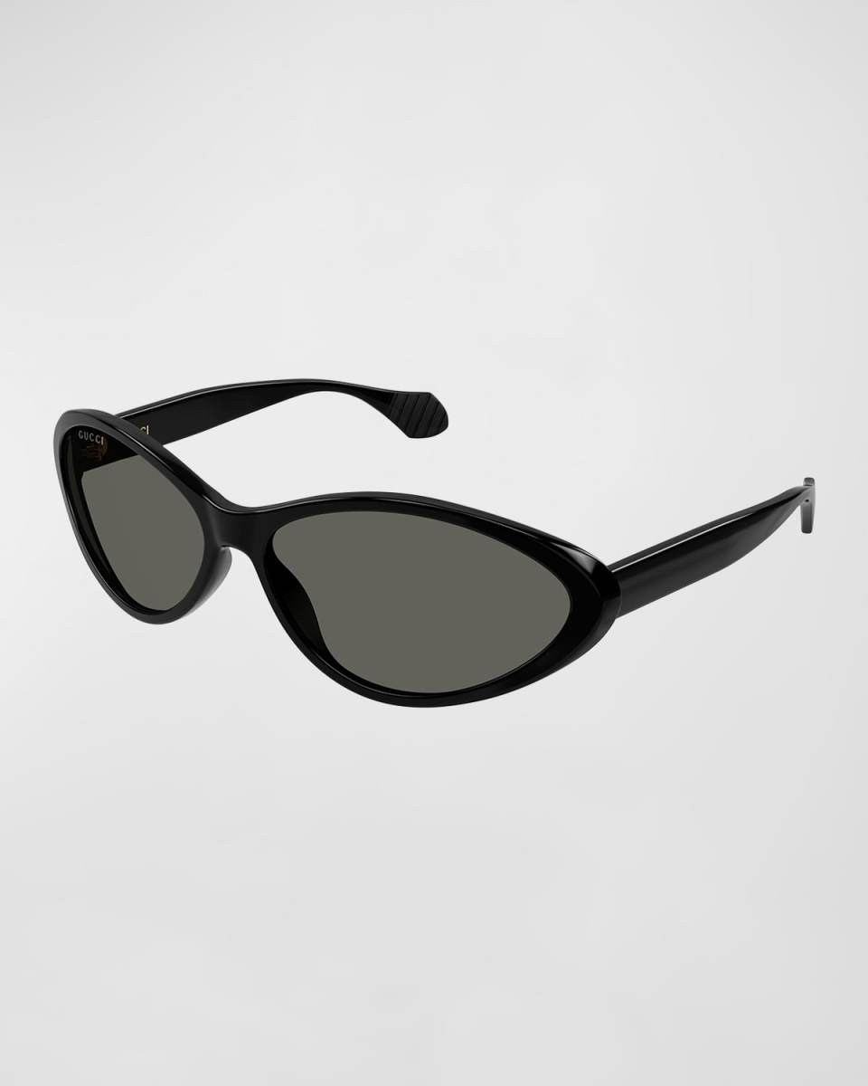 Monochrome Oval Acetate Sunglasses